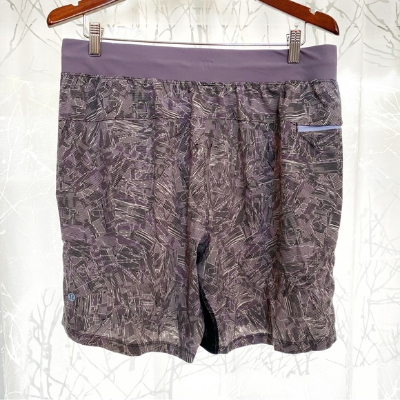 Lululemon T.H.E 7” linerless shorts black purple Parallel Divide Dusky Lavender - Picture 3 of 11